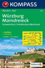 KOMPASS Wanderkarte Würzburg - Maindreieck - Schweinfurt - Fränkisches Weinland