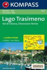 Kompass Karte Lago Trasimeno, Val di Chiana, Chianciano Terme