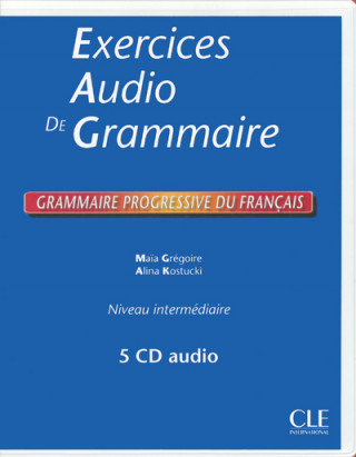 Grammaire progressive du francais:: Interm. Exercices Audio Coffret CD audio (4)