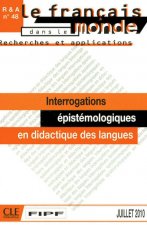 Recherches et applications:: Epistémologie et recherches en didactique des langues