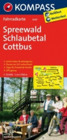 KOMPASS Fahrradkarte Spreewald - Schlaubetal - Cottbus