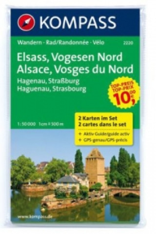 KOMPASS Wanderkarte Elsass - Vogesen Nord - Alsace - Vosges du Nord