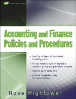 Accounting and Finance Policies and Procedures