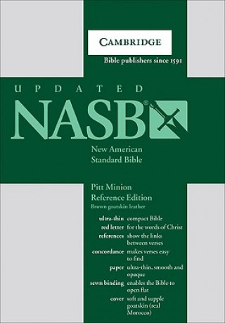NASB Pitt Minion Reference Bible, Brown Goatskin Leather, Red-letter Text, NS446XR Brown Goatskin Leather