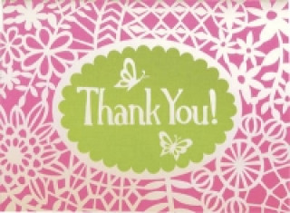 Flower Lace Glitz Thank You Notes