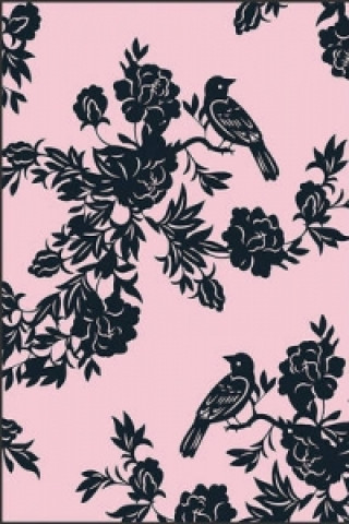 Felt Notebook: Birds Pink