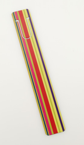Coloured Stripes Metal Bookmark