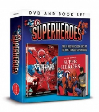 Superheroes Dvd Book Gift Set