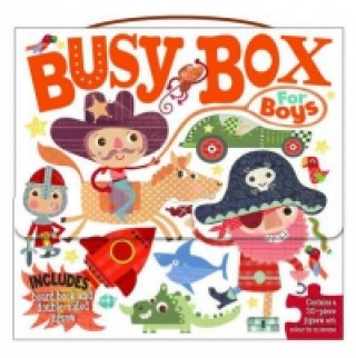 Busy Box for Boys- Book and Jigsaw Puzzle Set