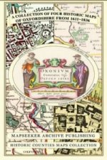 Oxfordshire 1611 - 1836 - Fold Up Map that features a collection of Four Historic Maps, John Speed's County Map 1611, Johan Blaeu's County Map of 1648