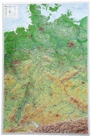 Deutschland, Reliefkarte, Groß. Germany. Germany