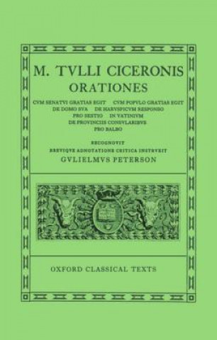 Cicero Orationes. Vol. V