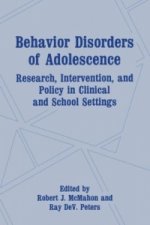 Behavior Disorders of Adolescence