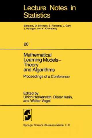 Mathematical Learning Models - Theory and Algorithms