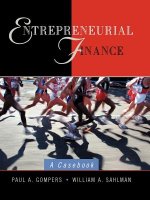 Entrepreneurial Finance - A Casebook (WSE)