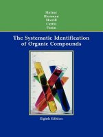 Systematic Identification of Organic Compounds  8e (WSE)