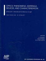 Optics: Phenomena, Materials, Devices, and Characterization: