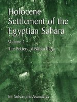 Holocene Settlement of the Egyptian Sahara