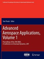 Advanced Aerospace Applications, Volume 1