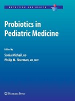 Probiotics in Pediatric Medicine