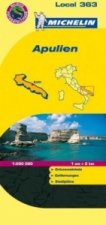 Michelin Karte Apulien. Puglia