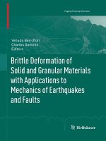 Brittle Deformation of Solid and Granular Materials with Applications to Mechanics of Earthquakes and Faults