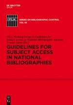 Guidelines for Subject Access in National Bibliographies