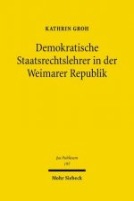 Demokratische Staatsrechtslehrer in der Weimarer Republik