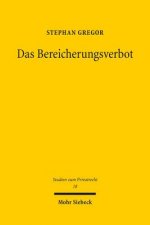 Das Bereicherungsverbot