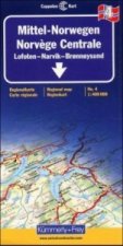 Kümmerly+Frey Karte Mittel-Norwegen, Lofoten, Narvik, Broennoeysund Regionalkarte. Norvège Centrale, Lofoten, Narvik, Broennoeysund. Central Norway, L