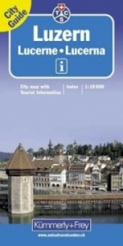 Kümmerly+Frey Stadtplan Luzern. Lucerne. Lucerna