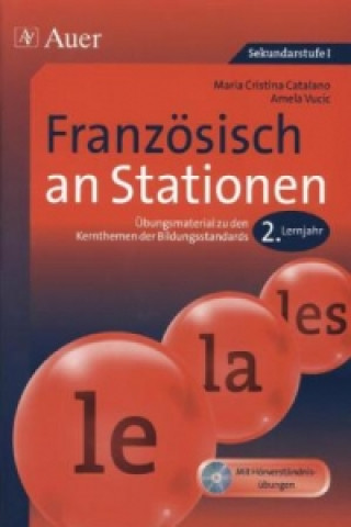 Französisch an Stationen, 2. Lernjahr, m. Audio-CD