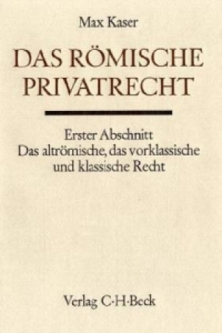 Das römische Privatrecht. Abschn.1