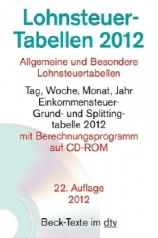 Lohnsteuer-Tabellen 2012, m. CD-ROM
