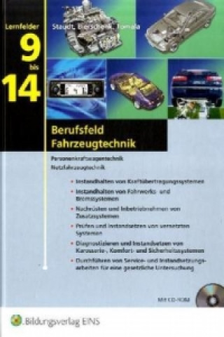 Berufsfeld Fahrzeugtechnik, Lernfelder 9-14, m. CD-ROM