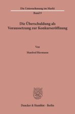 Die Überschuldung als Voraussetzung zur Konkurseröffnung.
