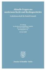 Aktuelle Fragen aus modernem Recht und Rechtsgeschichte.