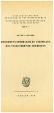Bewertungsprobleme in der Bilanz des volkseigenen Betriebes.