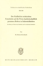 Der Einfluß des technischen Fortschritts auf die Preise landwirtschaftlich genutzten Bodens in Industrieländern.