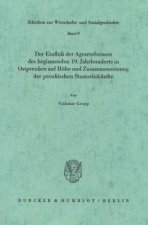 Der Einfluß der Agrarreformen des beginnenden 19. Jahrhunderts in Ostpreußen auf Höhe und Zusammensetzung der preußischen Staatseinkünfte.