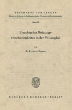 Ursachen der Meinungsverschiedenheiten in der Philosophie.