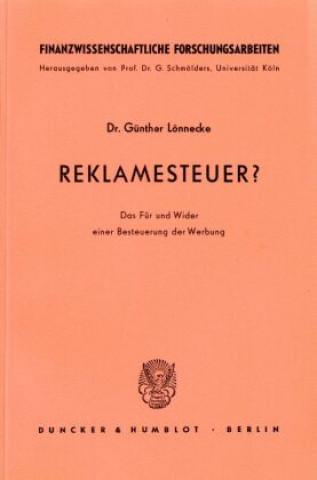 Reklamesteuer?