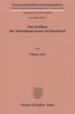 Das Problem der Nettoumsatzsteuer im Handwerk.
