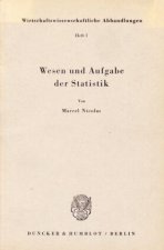 Wesen und Aufgabe der Statistik.