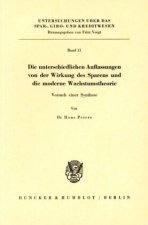 Die unterschiedlichen Auffassungen von der Wirkung des Sparens und die moderne Wachstumstheorie.