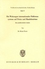 Die Wirkungen internationaler Präferenzsysteme auf Preise und Handelsströme.