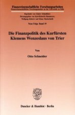 Die Finanzpolitik des Kurfürsten Klemens Wenzeslaus von Trier.