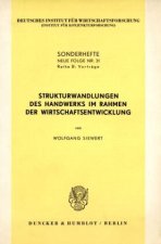 Strukturwandlungen des Handwerks im Rahmen der Wirtschaftsentwicklung.