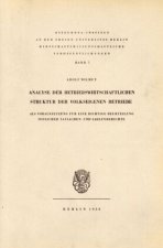 Analyse der betriebswirtschaftlichen Struktur der volkseigenen Betriebe