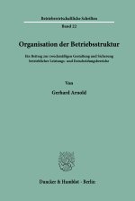Organisation der Betriebsstruktur.